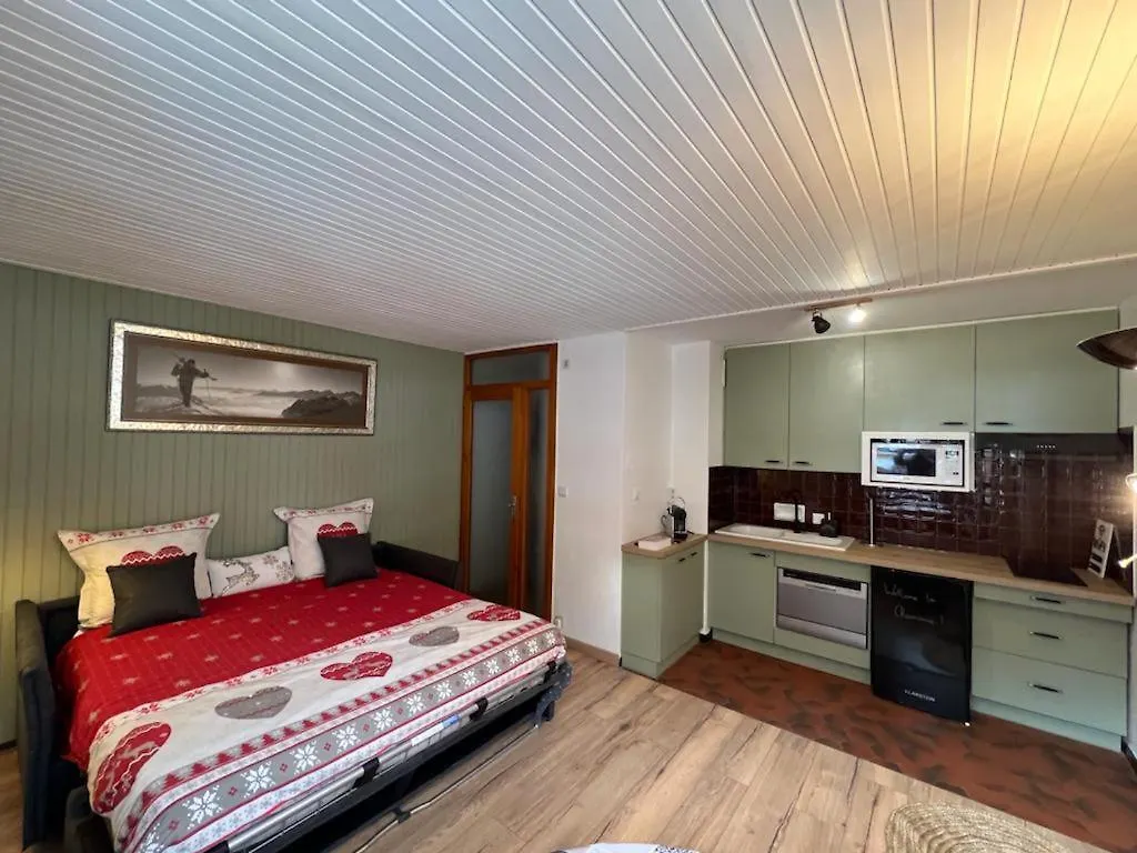 Studio Dent Du Caiman, Chamonix Hyper Centre, Parking, Vue Mont Blanc 0*,  Francia